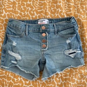 Abercrombie Kids girls size 11/12 midi rise shorts